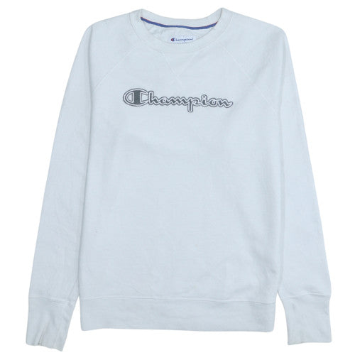 Champion Men's White Crew Neck Pullover Sweatshirt Size M