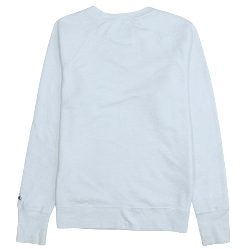 Champion Men's White Crew Neck Pullover Sweatshirt Size M