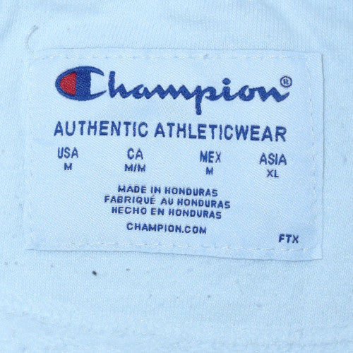 Champion Men's White Crew Neck Pullover Sweatshirt Size M