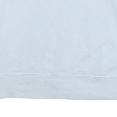 Champion Men's White Crew Neck Pullover Sweatshirt Size M