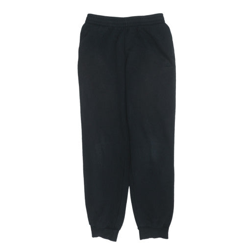Adidas Boys Black Fleece Jogger Trousers 14 Years Sports Activewear