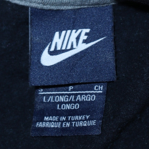 Nike Men's Black Full Zip Hoodie Size L Long Sleeve Fleece