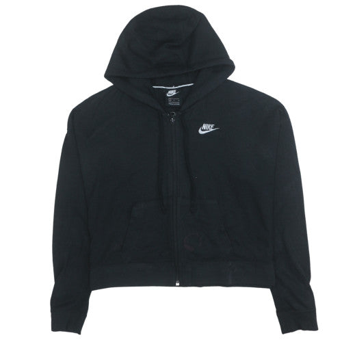 Nike Womens Black Full Zip Hoodie Size M Hooded Sweatshirt