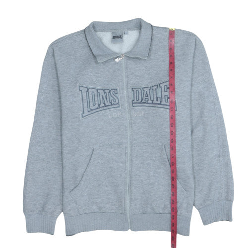 Lonsdale Men’s Grey Full Zip Fleece Track Jacket Size L