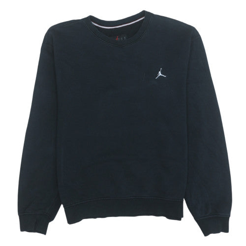 Jordan Men's Black Crew Neck Sweatshirt Size S Cotton Blend
