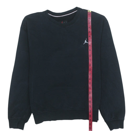 Jordan Men's Black Crew Neck Sweatshirt Size S Cotton Blend