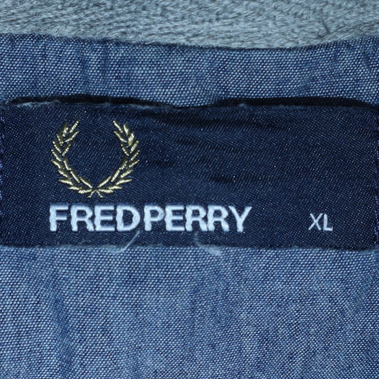 Fred Perry Men's Grey XL Cardigan Sweatshirt Button Up Cotton Blend