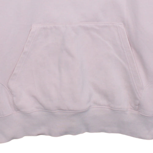 Nike Womens Pink Pullover Hoodie XL Cotton Blend Air Logo Sweatshirt