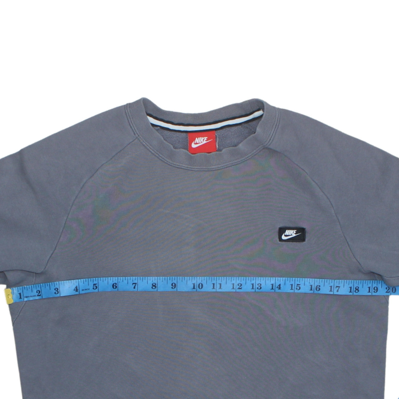 Nike Men's Grey Crew Neck Long Sleeve Pullover Sweatshirt S