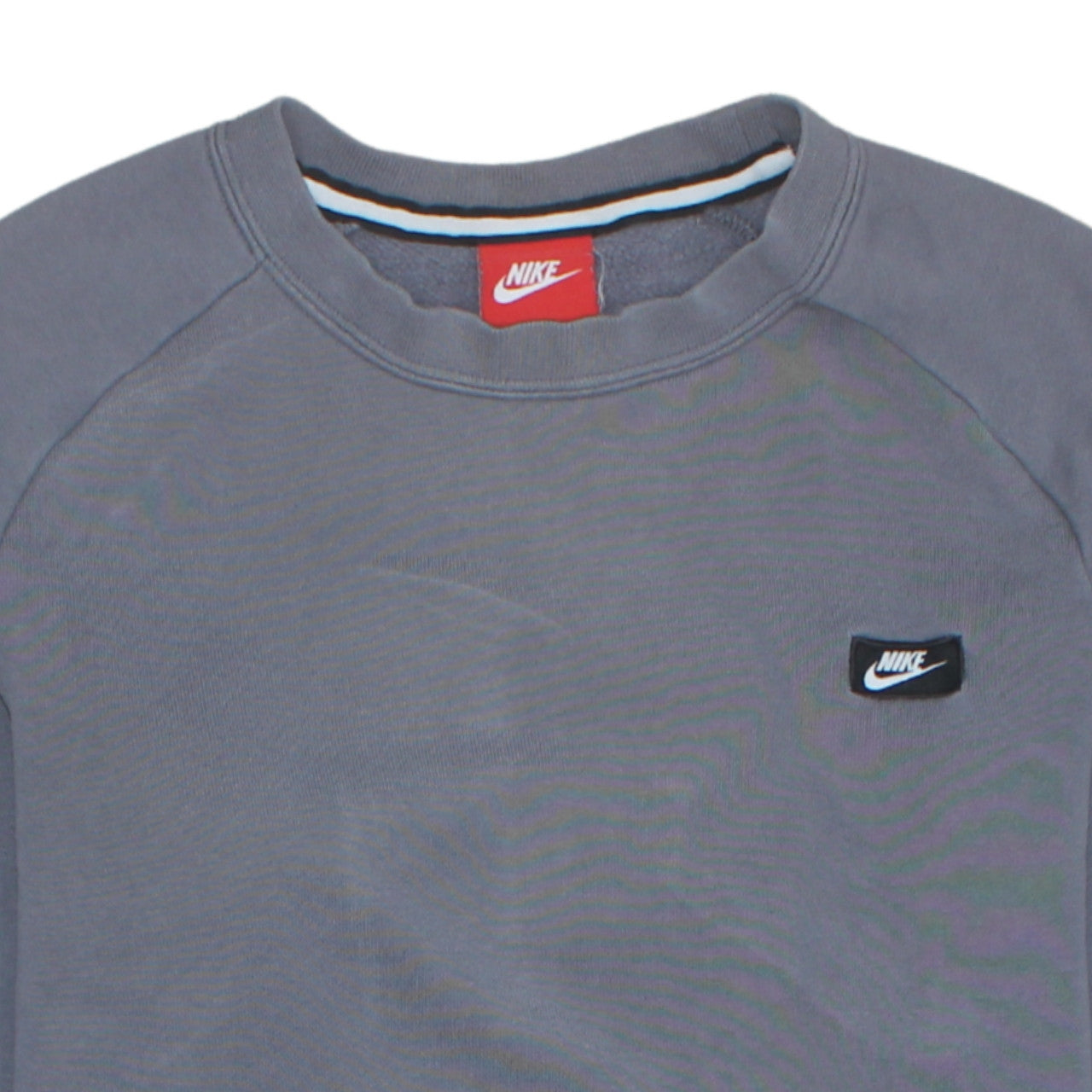 Nike Men's Grey Crew Neck Long Sleeve Pullover Sweatshirt S