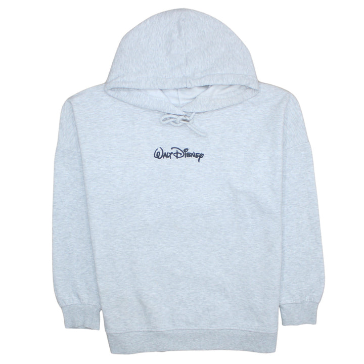 Disney Mickey & Friends Grey Hoodie Women M 12-14 Pullover Sweatshirt