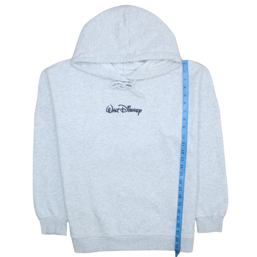 Disney Mickey & Friends Grey Hoodie Women M 12-14 Pullover Sweatshirt