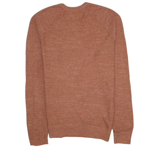 GAP Men's Brown Cotton Crew Neck Pullover Jumper Size M