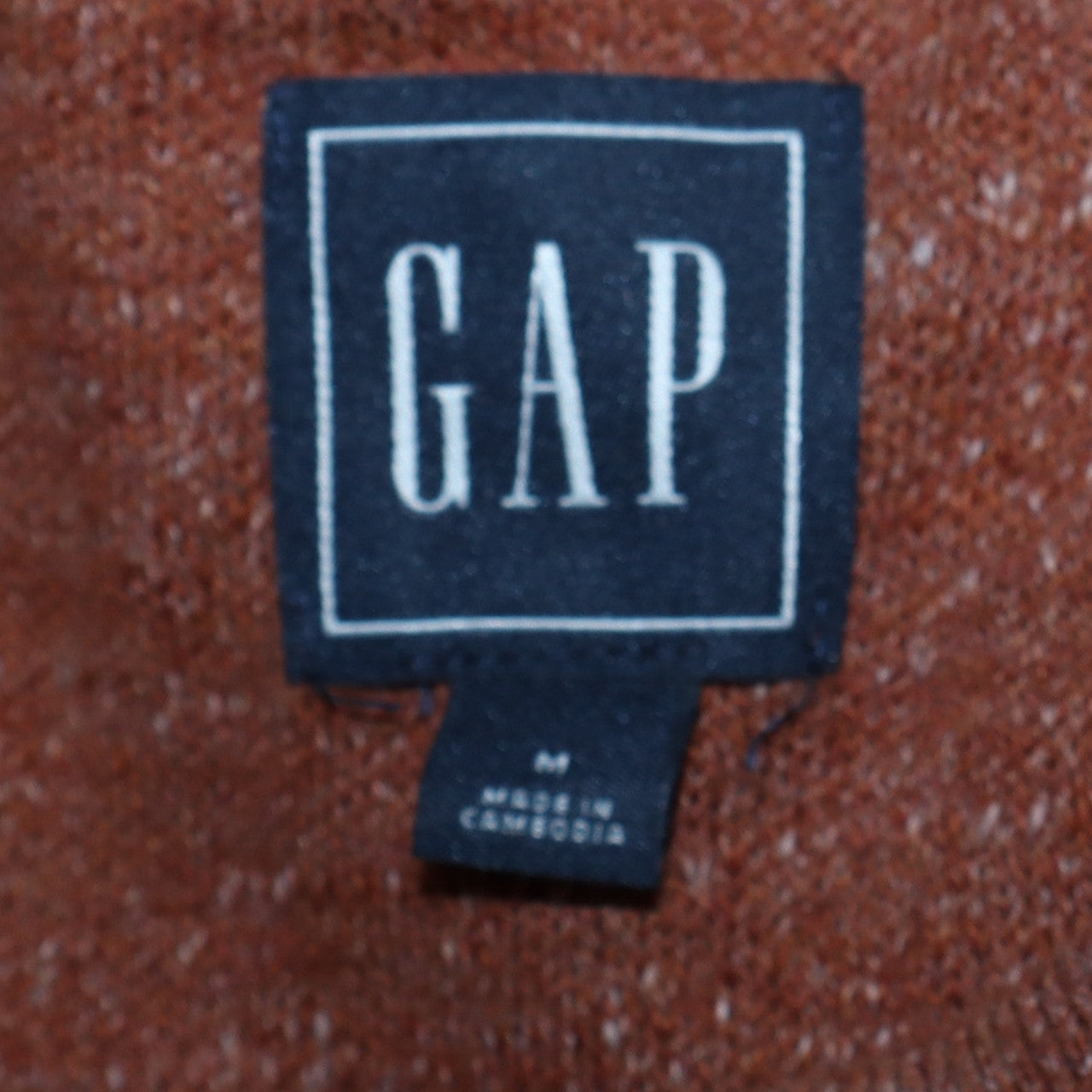 GAP Men's Brown Cotton Crew Neck Pullover Jumper Size M