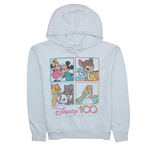 Primark Disney 100 White Pullover Hoodie Women S Graphic Print