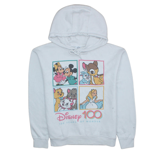 Primark Disney 100 White Pullover Hoodie Women S Graphic Print