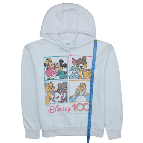 Primark Disney 100 White Pullover Hoodie Women S Graphic Print
