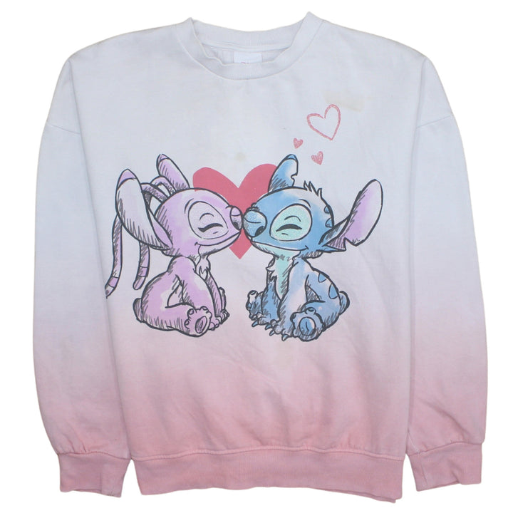 Disney Teens Pink Gradient Stitch & Angel Sweatshirt 13-14Y Pullover