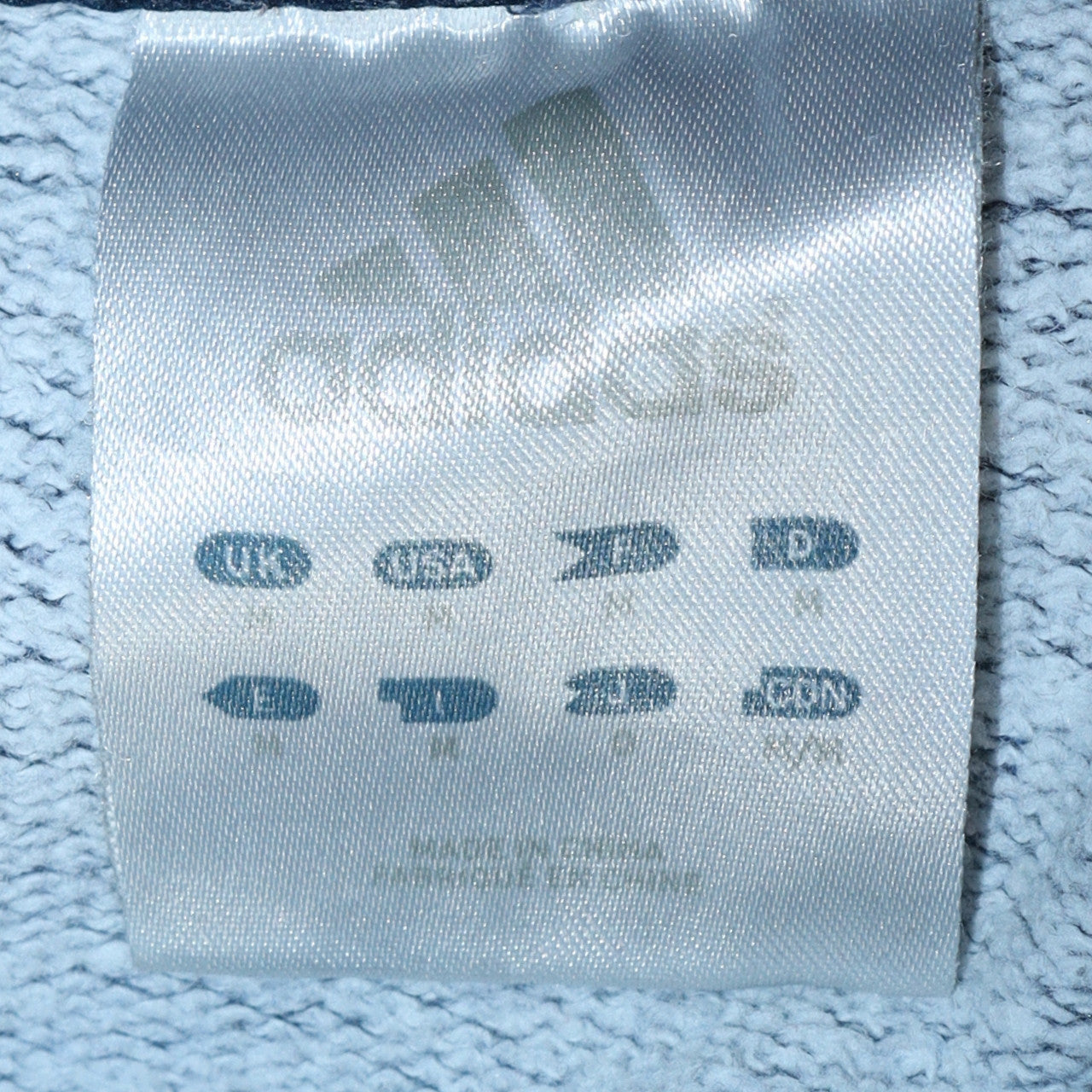 Adidas Men's Blue Crew Neck Fleece Pullover Sweatshirt Size M