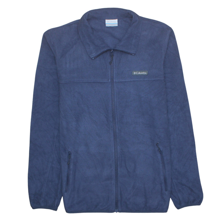 Columbia Womens Blue Fleece Full Zip Jacket Size L Outdoor Wear