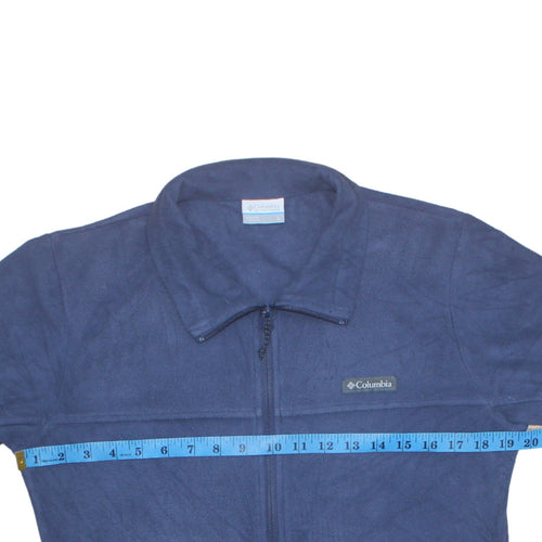 Columbia Womens Blue Fleece Full Zip Jacket Size L Outdoor Wear
