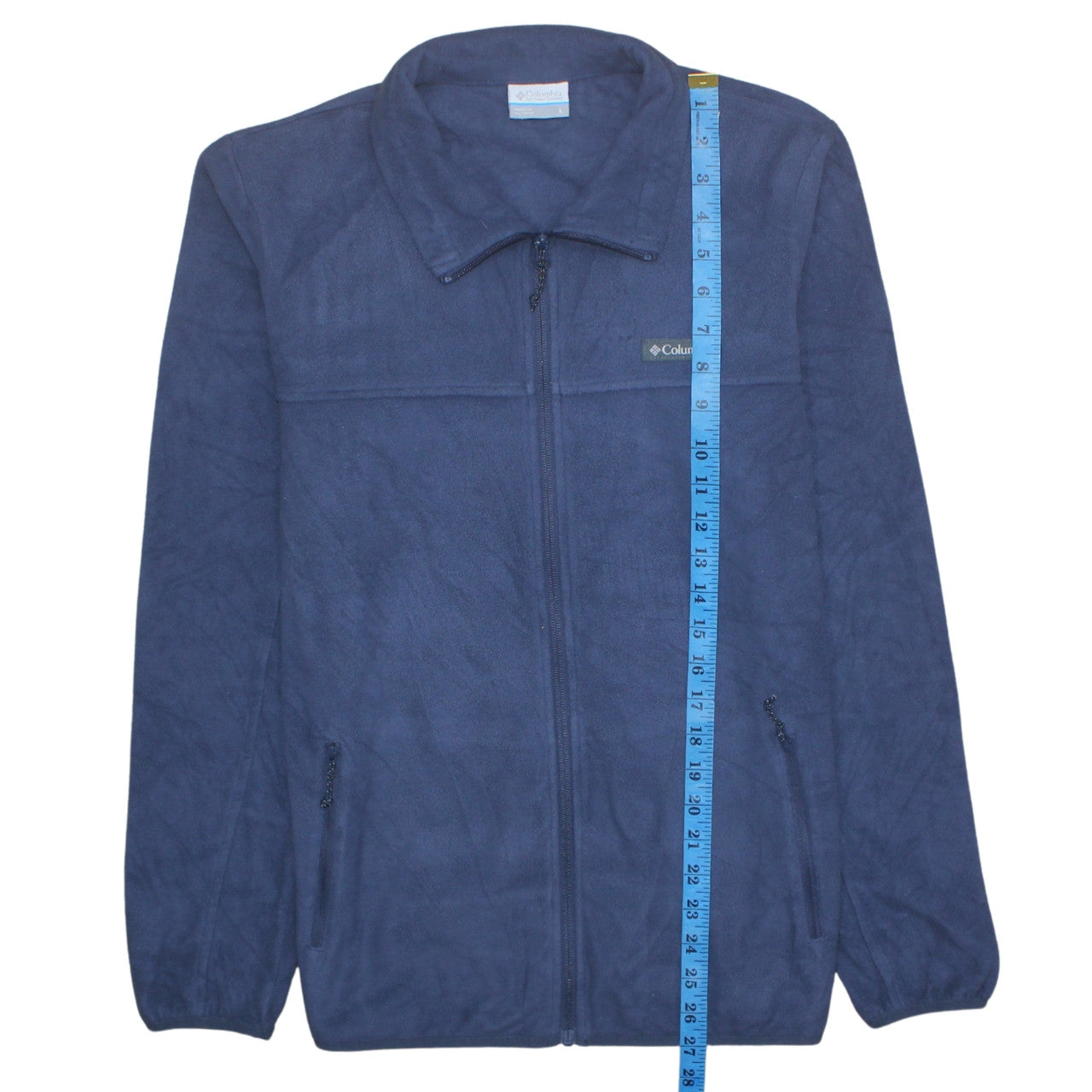 Columbia Womens Blue Fleece Full Zip Jacket Size L Outdoor Wear