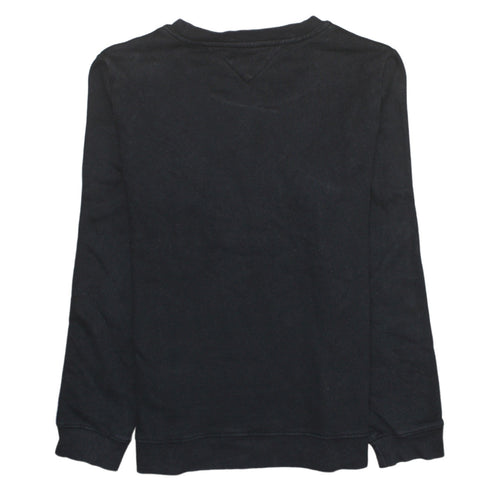 Tommy Hilfiger Men's Black Logo Sleeve Pullover Sweatshirt Medium