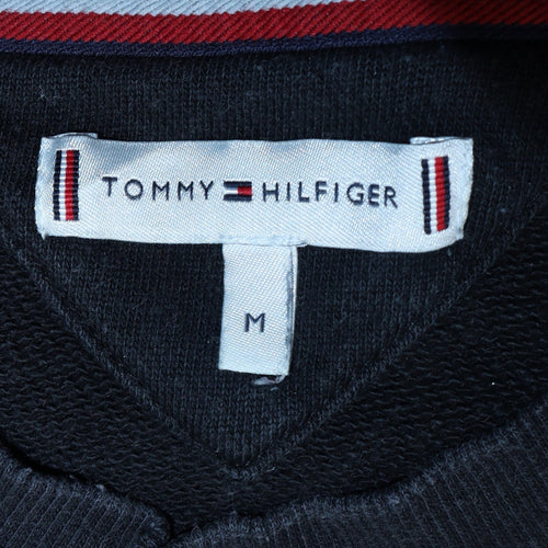 Tommy Hilfiger Men's Black Logo Sleeve Pullover Sweatshirt Medium