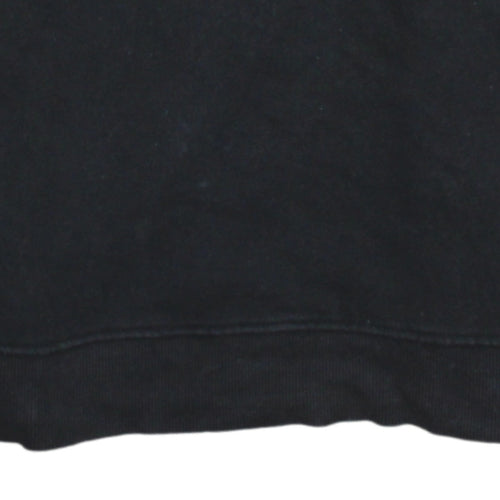Tommy Hilfiger Men's Black Logo Sleeve Pullover Sweatshirt Medium