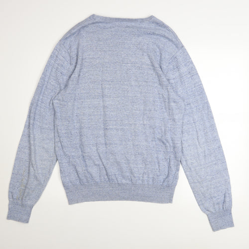 Marks and Spencer North Coast Men’s Blue Cotton Crew Neck Jumper L