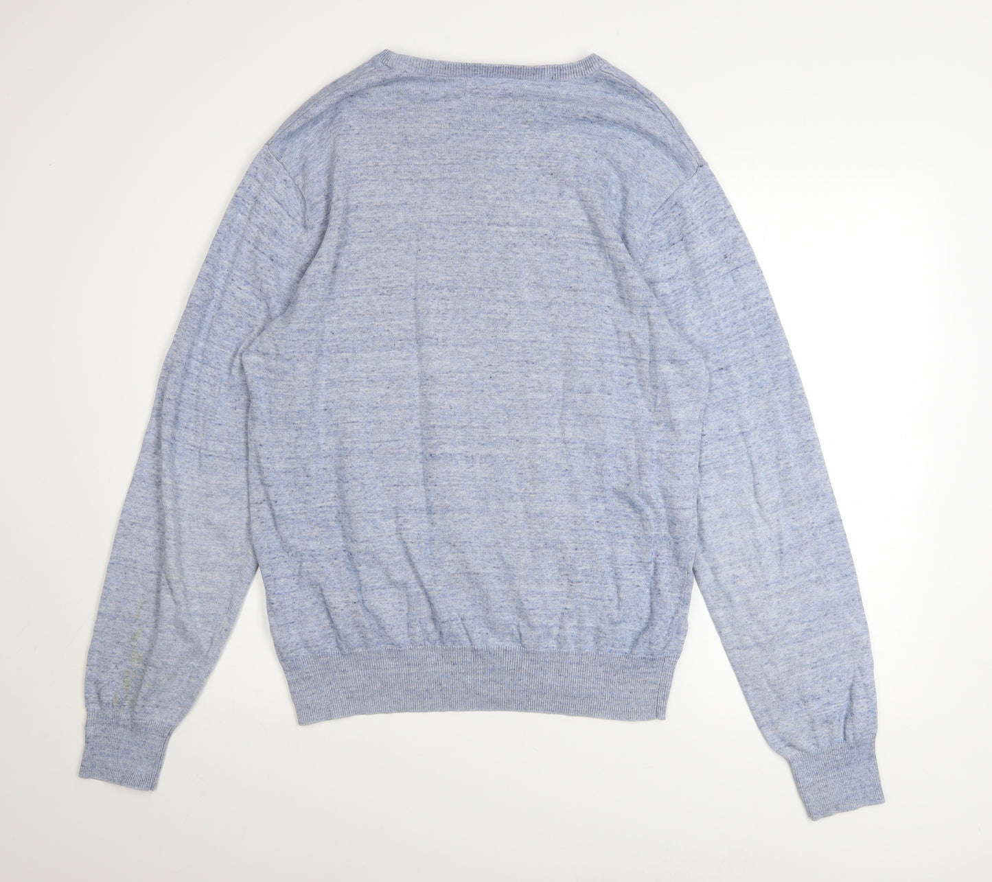 Marks and Spencer North Coast Men’s Blue Cotton Crew Neck Jumper L