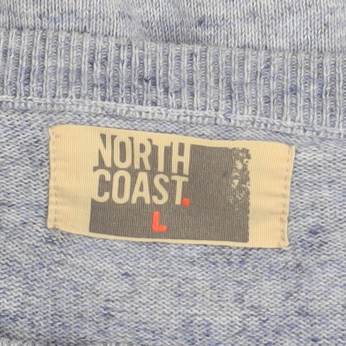 Marks and Spencer North Coast Men’s Blue Cotton Crew Neck Jumper L