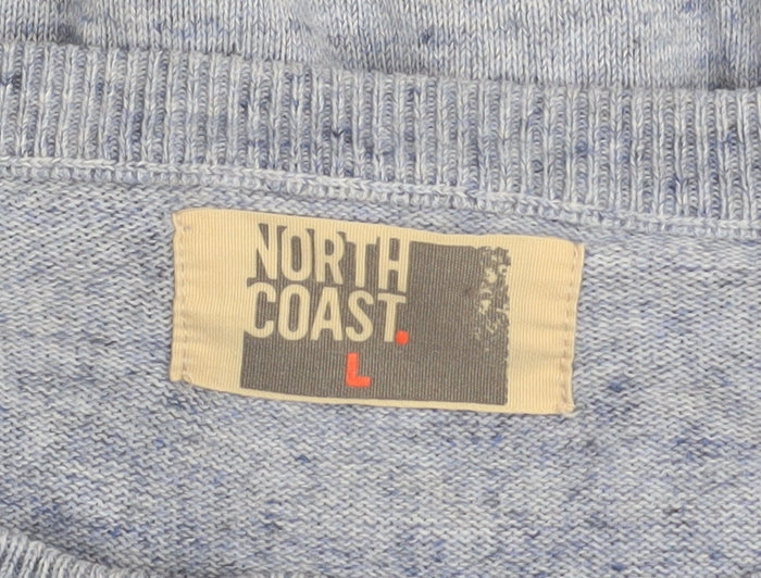 Marks and Spencer North Coast Men’s Blue Cotton Crew Neck Jumper L