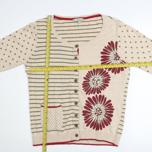 Marks and Spencer Per Una Women’s Beige Floral Cardigan Size 14