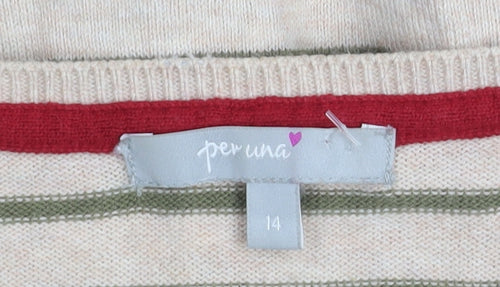 Marks and Spencer Per Una Women’s Beige Floral Cardigan Size 14