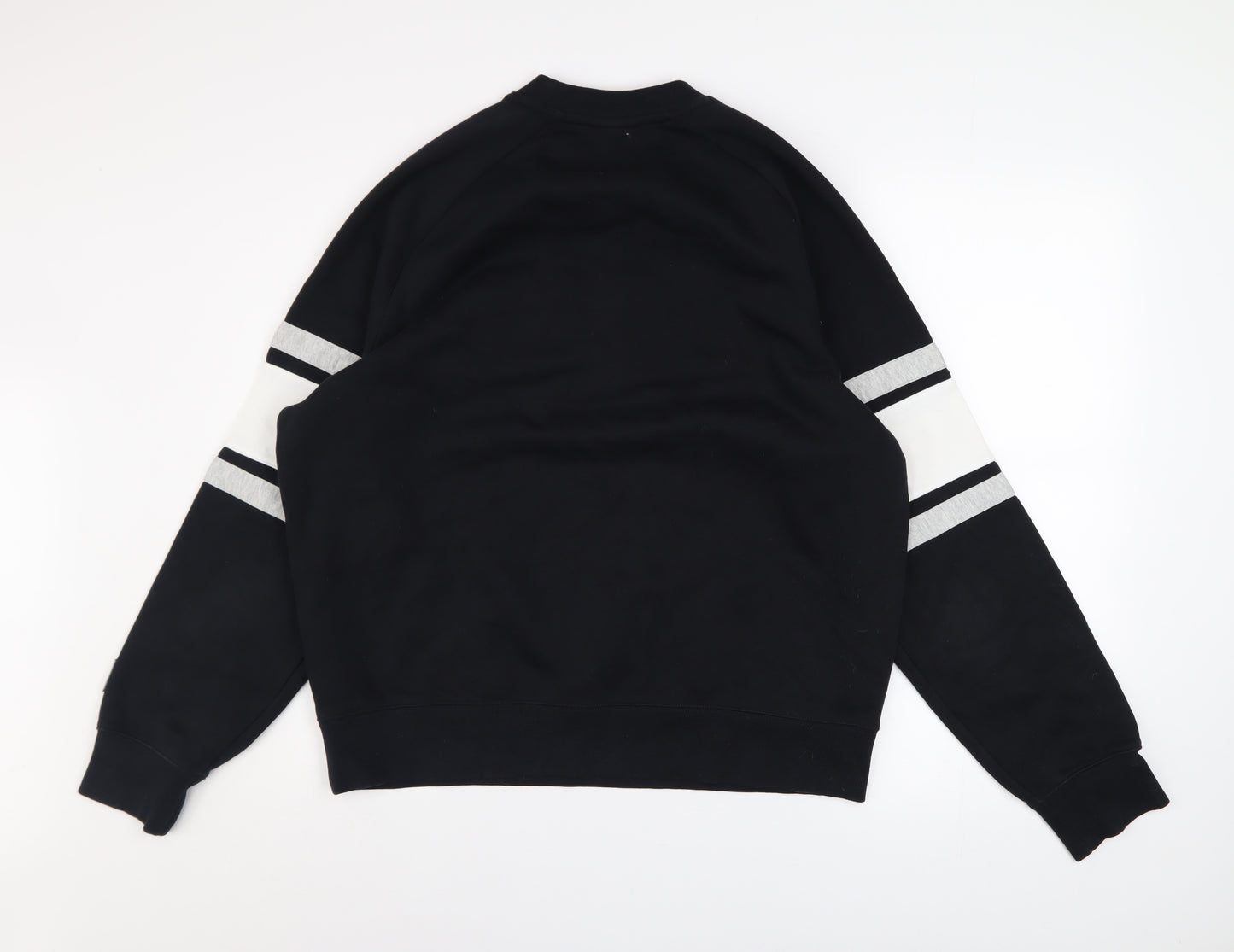 Nike Men’s Black Medium Pullover Sweatshirt Crew Neck Graphic Print