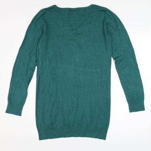 bpc bonprix collection Women Green 10-12 Sequin Star Long Sleeve Sweater Dress