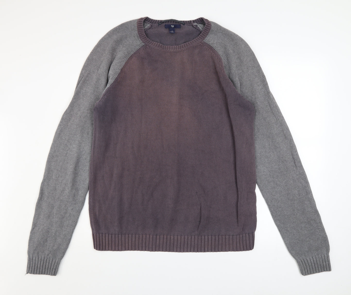 Gap Men’s Grey Cotton Crew Neck Pullover Jumper Size L