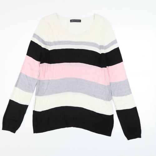 Marks and Spencer Women’s Multicoloured Striped Jumper Size 10