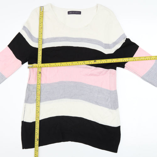 Marks and Spencer Women’s Multicoloured Striped Jumper Size 10
