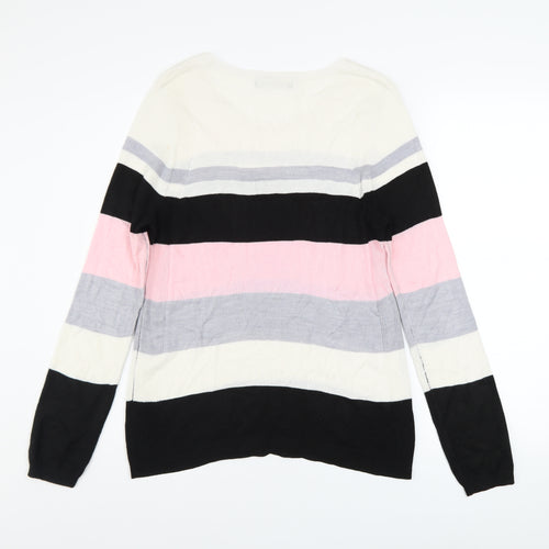 Marks and Spencer Women’s Multicoloured Striped Jumper Size 10