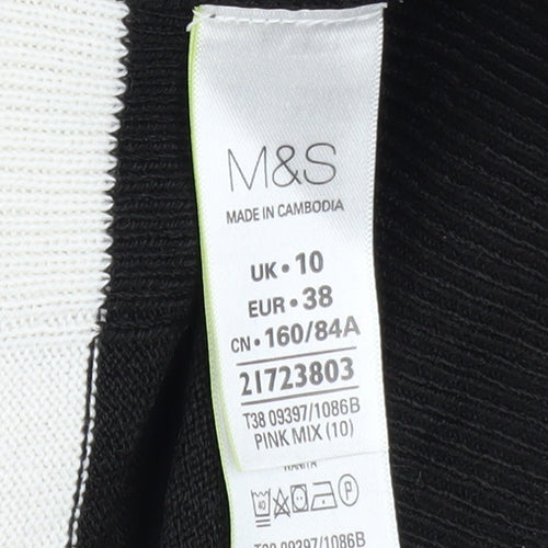 Marks and Spencer Women’s Multicoloured Striped Jumper Size 10