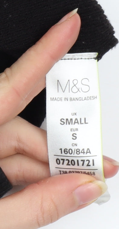 Marks and Spencer Women’s Black Cardigan Size S Long Sleeve Knit