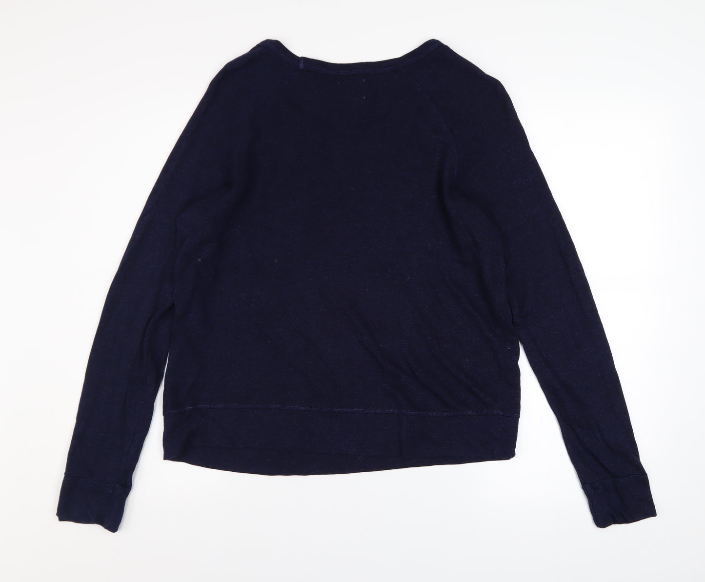 Sundry Women's Navy Sail Away Pullover Sweatshirt Size 10 Cotton Blend