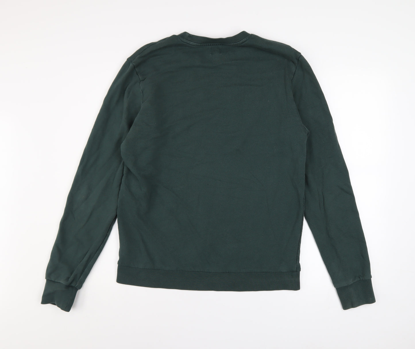 Kin by John Lewis Men's Green Cotton Crew Neck Sweatshirt M