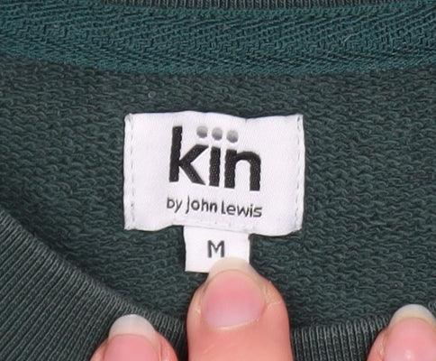 Kin by John Lewis Men's Green Cotton Crew Neck Sweatshirt M