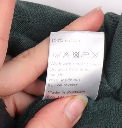 Kin by John Lewis Men's Green Cotton Crew Neck Sweatshirt M