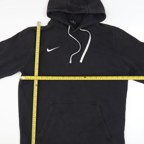 Nike Men’s Black Pullover Hoodie L Regular Fit Fleece Sweatshirt