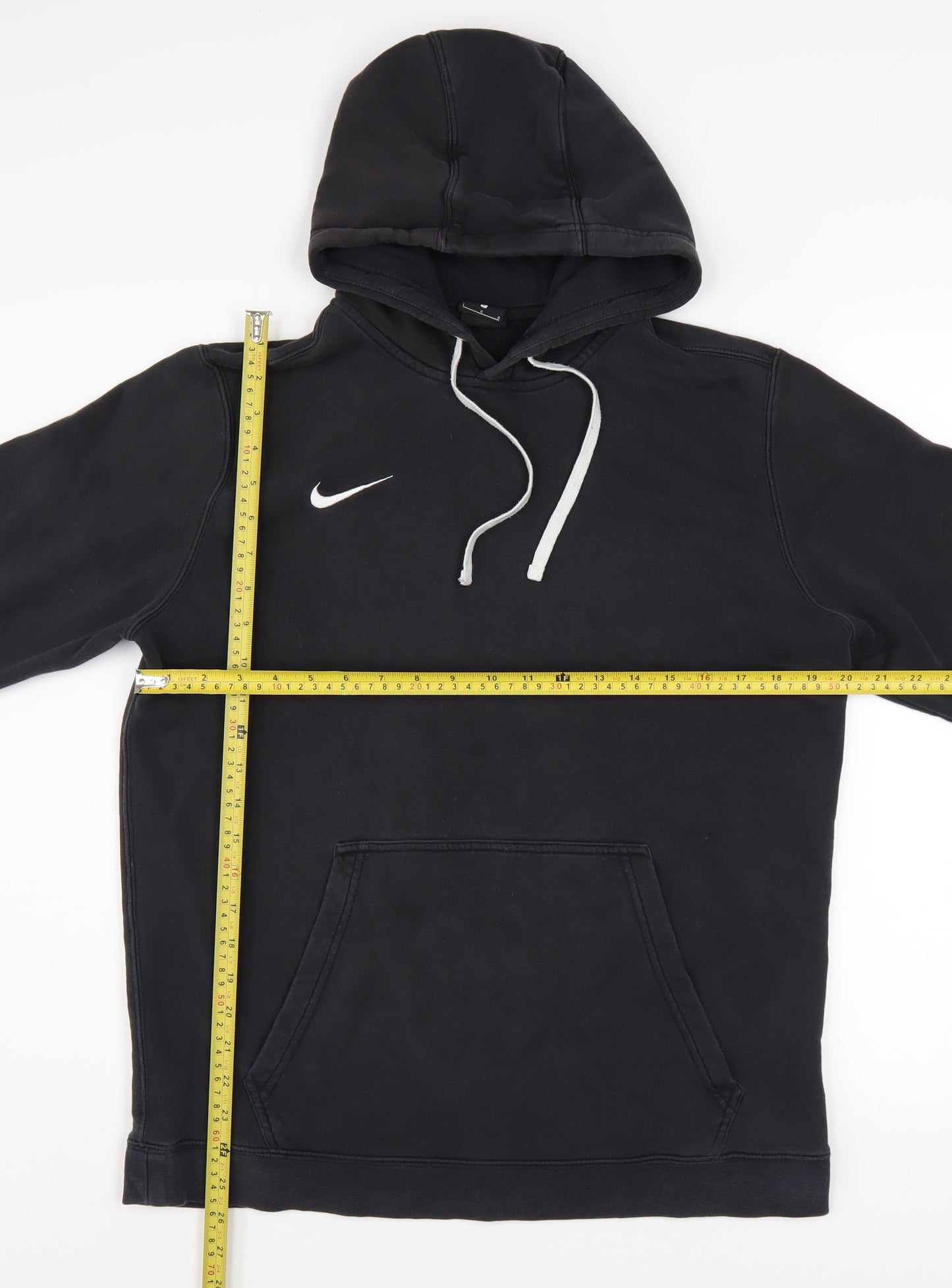 Nike Men’s Black Pullover Hoodie L Regular Fit Fleece Sweatshirt