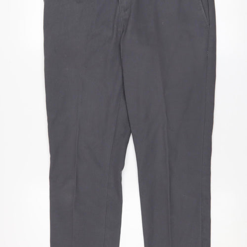 Dickies Men's Grey Slim Fit Work Chino Trousers W30 L30